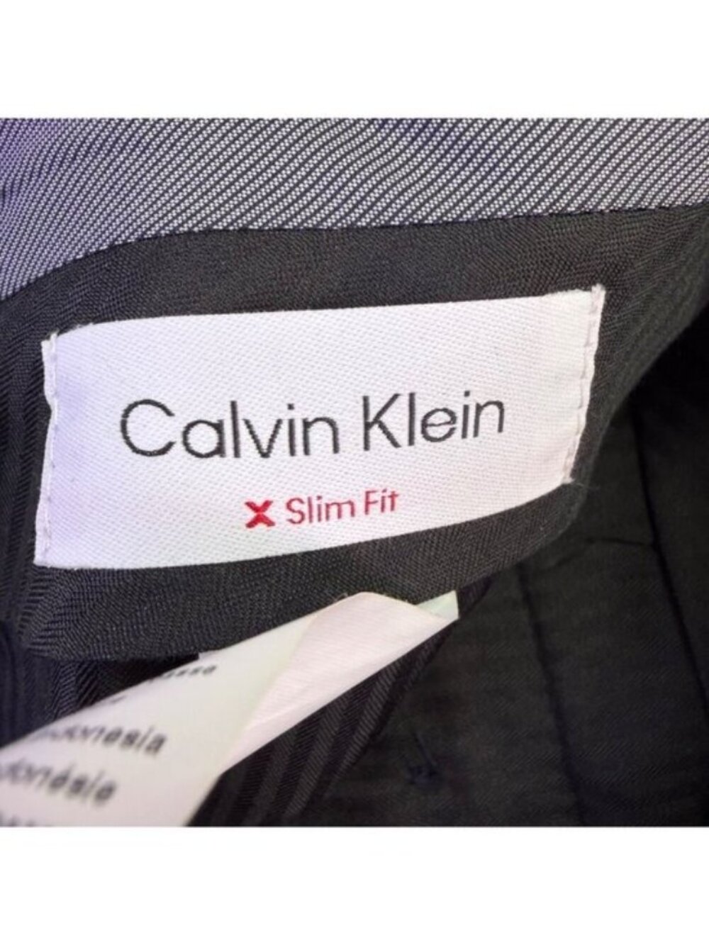 Calvin Klein Mens Blue Slim Fit Dress Pants  Classic Trousers Size 32W X 30L - Picture 4 of 6